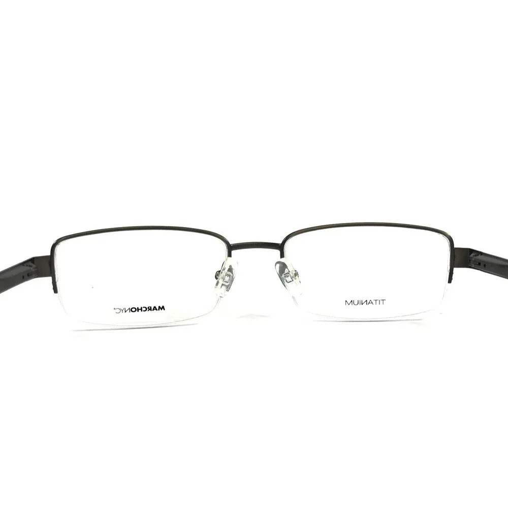 Marchon NYC Eyeglasses Frames EAST SIDE LUDLOW 033 Gunmetal Titanium 53-18-140